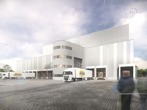 Artikel 'Outstanding' vrieshuis Aviko in Stedenbouw