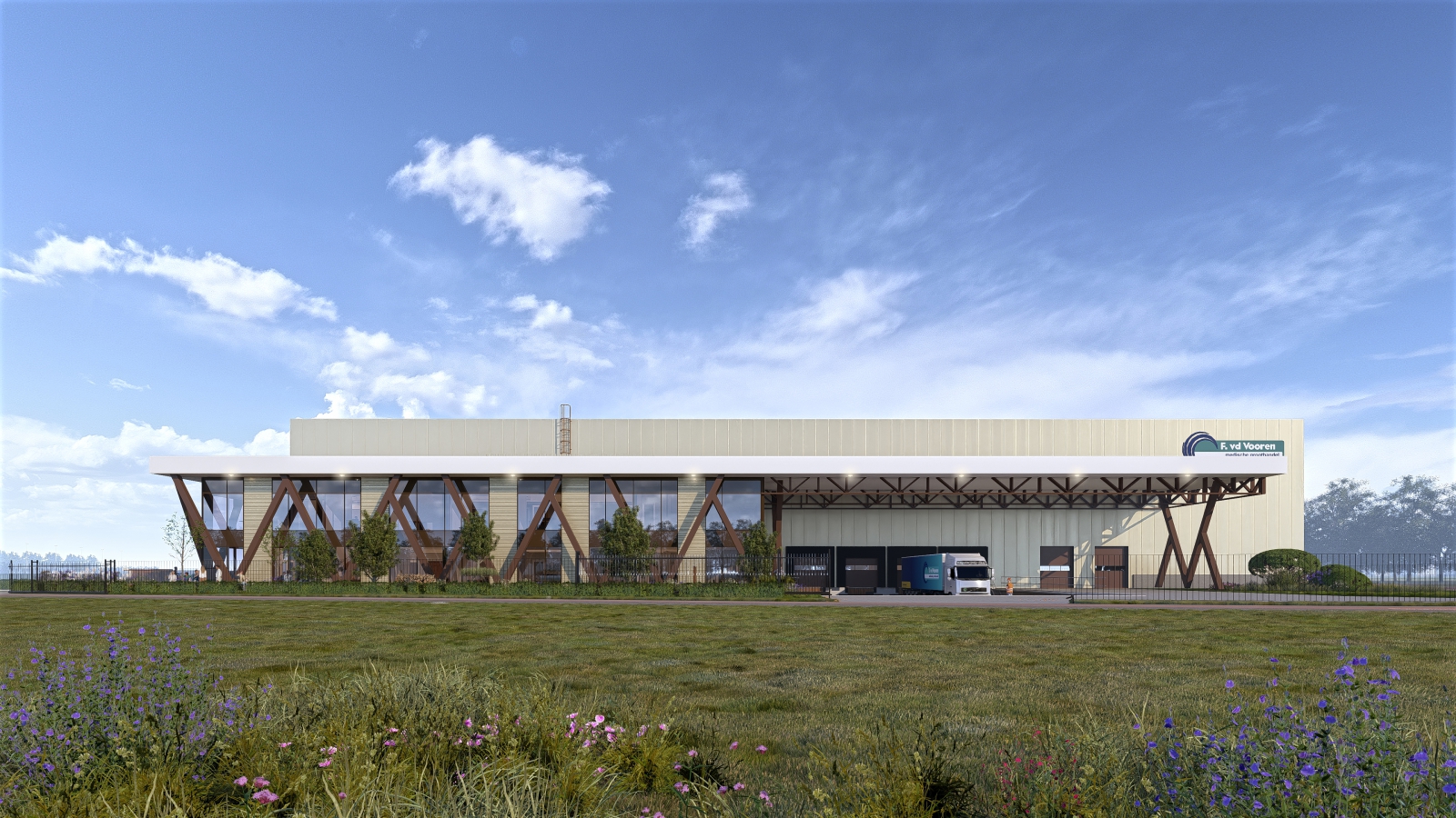Nieuw pand F. vd Vooren medisch groothandel